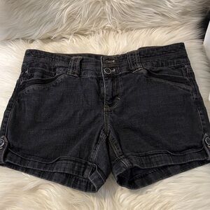 Alt Black Denim Women's Shorts